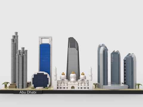 Lego toy building blocks toy city skyline