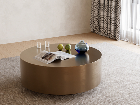 Affordable Luxury Style Coffee Table Round Coffee Table