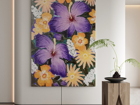 Modern Flower Painting Decorative Painting