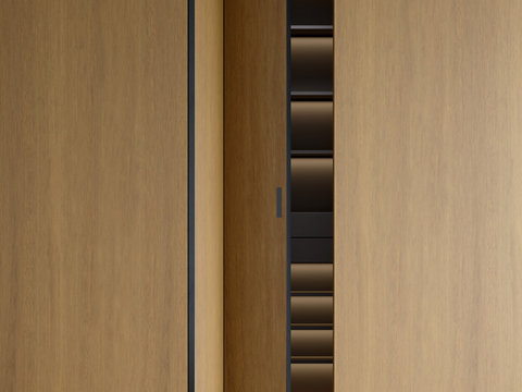 Modern folding door wardrobe wooden wardrobe