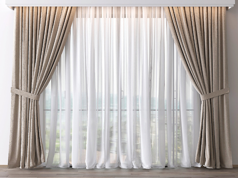 modern curtain gauze curtain