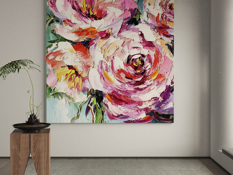 modern oil painting flower painting decorative painting