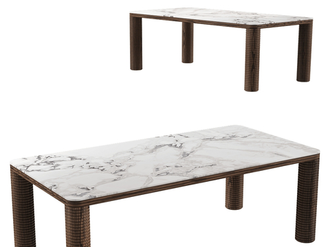 Porada marble dining table rock plate dining table