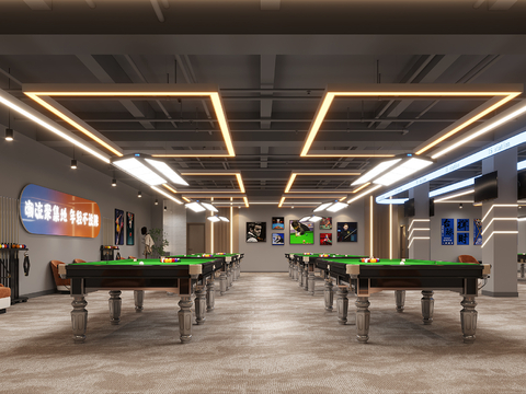 Modern Billiards Room Billiards Hall