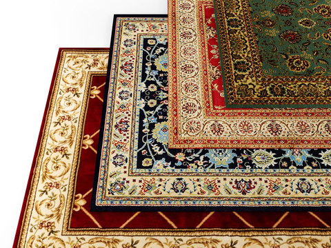 European carpet square blanket