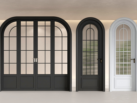 French Double Door Single Door Glass Door Arch Door