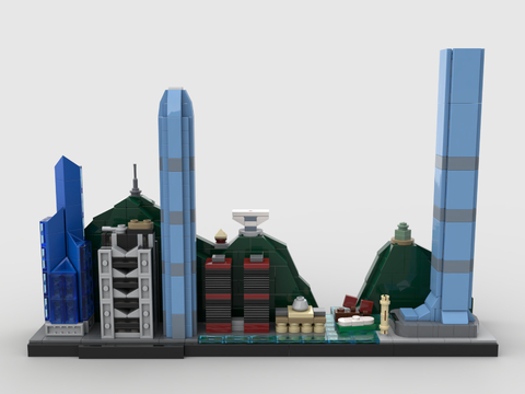 Lego toy building blocks toy skyscraper