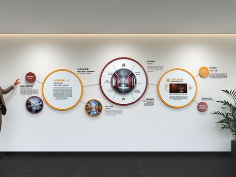 Modern enterprise culture wall