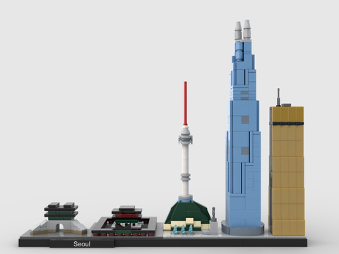 LEGO Toys City Skyline Seoul Building Group Building Blocks