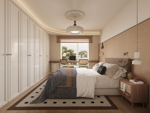 Mid-century Style Bedroom Second Bedroom