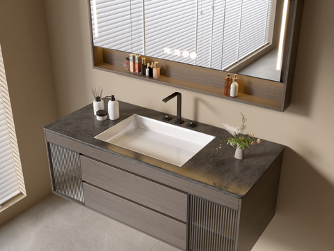 Modern suspended wash basin