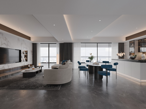 Modern Living&Dining Room