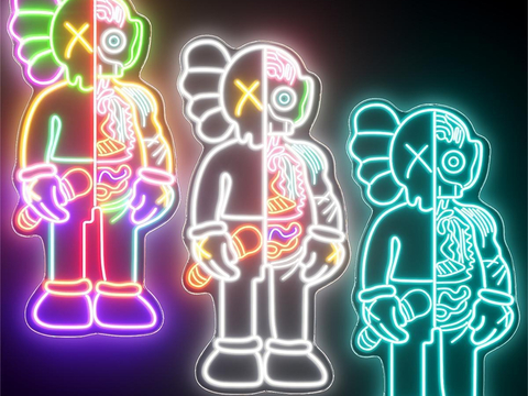 KAWS Neon Light Tube Brand