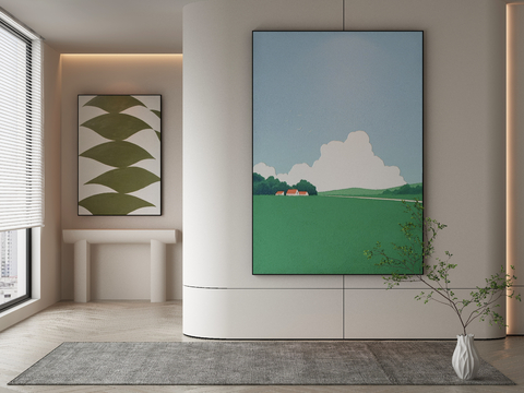 Modern cartoon decorative painting