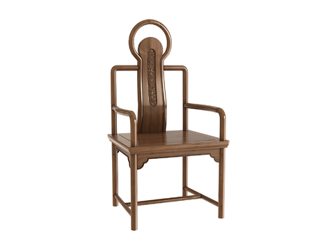 Neo-Chinese Style Chair Master Chair Tea Chair