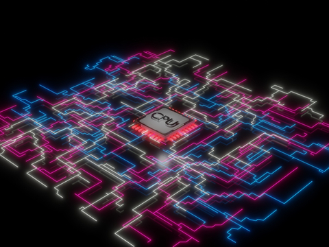 Space three-dimensional flow line circuit diagram