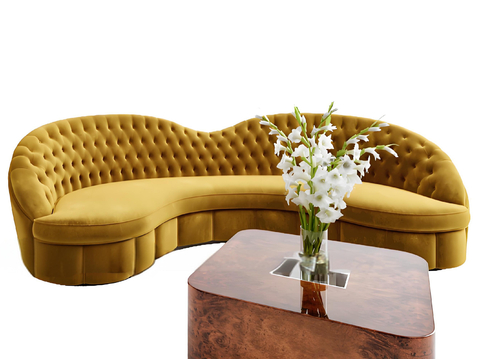 European-style Sofa Curved Sofa