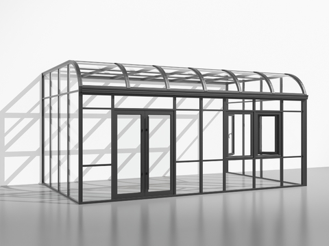 Steel frame for modern sun room