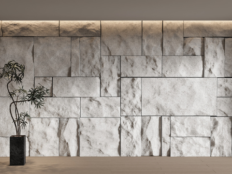 Modern rubble stone Wall rock background wall stone wall stone