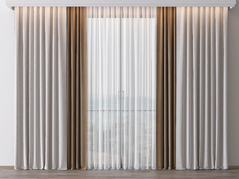 modern curtain gauze curtain