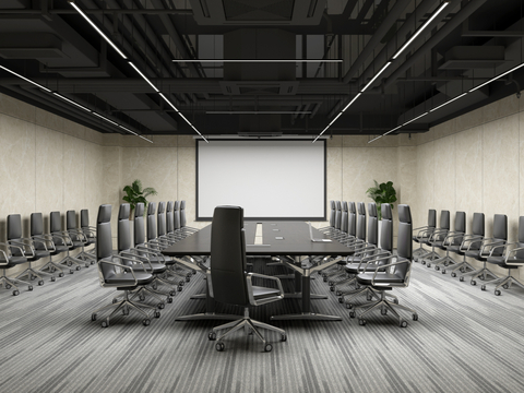 Modern large conference room