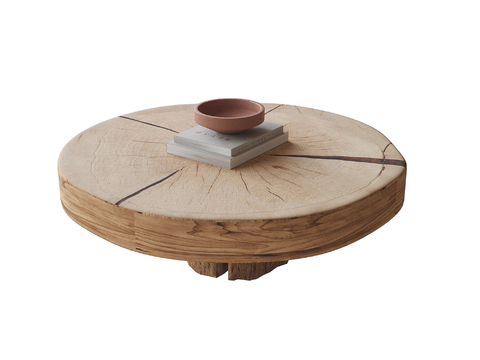 Quiet solid wood tea table