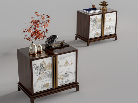 New Chinese bedside table