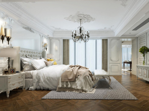 European-style master bedroom