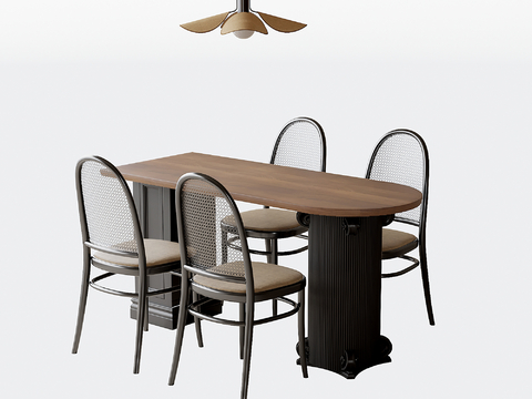 French Dining Table and Chair Solid Wood Dining Table