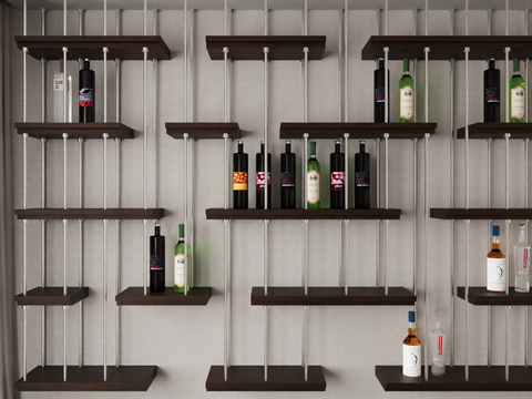 Modern wine rack wine bottle