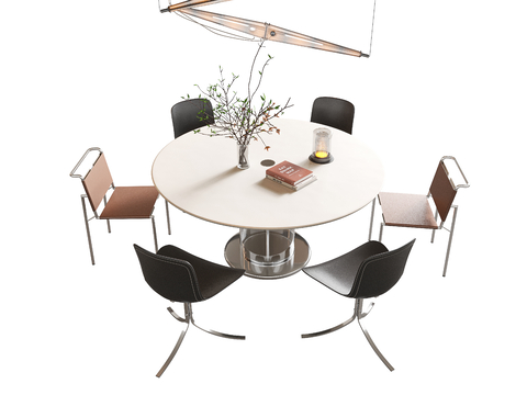 Modern Dining Table and Chair Round Dining Table