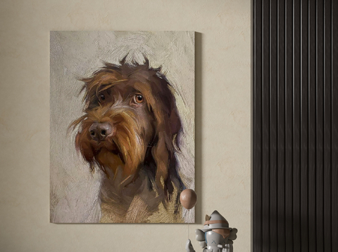 Decorative Painting Oil Painting Puppy Hanging Painting