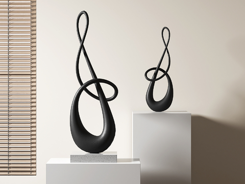 Abstract sculpture art ornaments