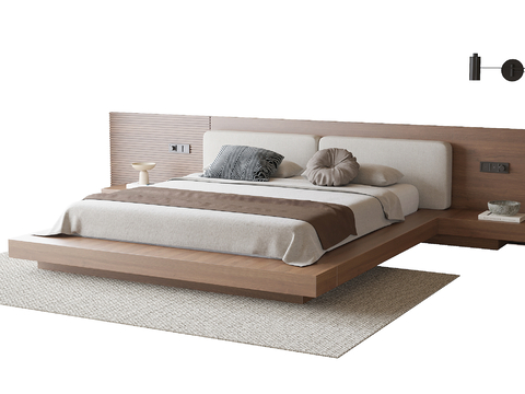 Modern Double Bed Suspension Bed