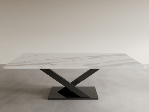 Minimalist Dining Table Rock Plate Dining Table