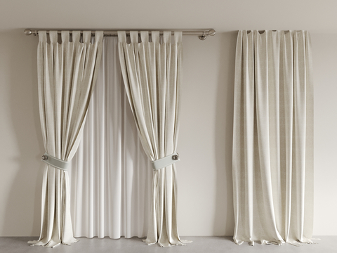 Cream Style Curtain Gauze Window Screen