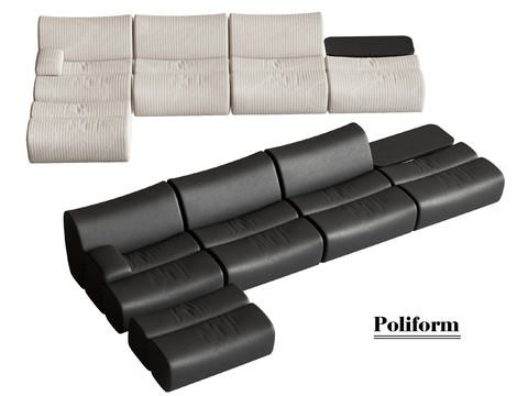 Poliform multi-person sofa corner sofa