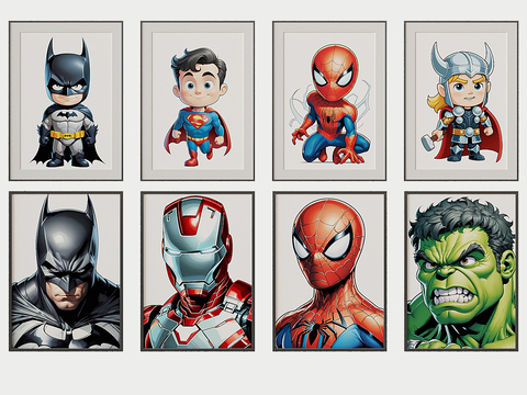 Marvel Hanging Painting Cartoon Painting Decorative Painting