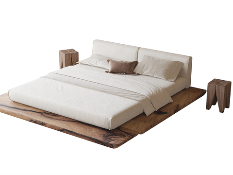 Silent double bed suspension bed