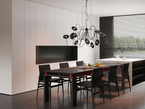 Modern Nakajima Dining Table and Chair