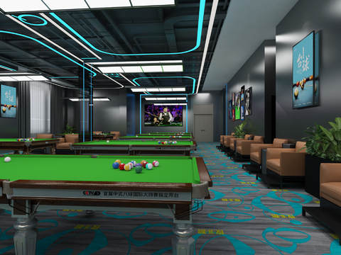 Modern Billiard Room Billiard Hall