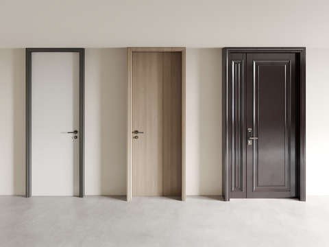 Modern bedroom door interior door single door