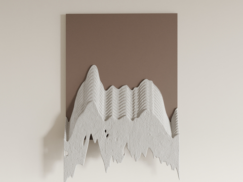 Three-dimensional wall ornaments