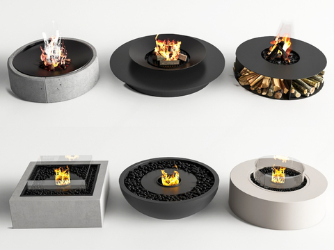 modern fireplace stove