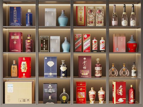 Liquor bottle Moutai wine box Wuliangye