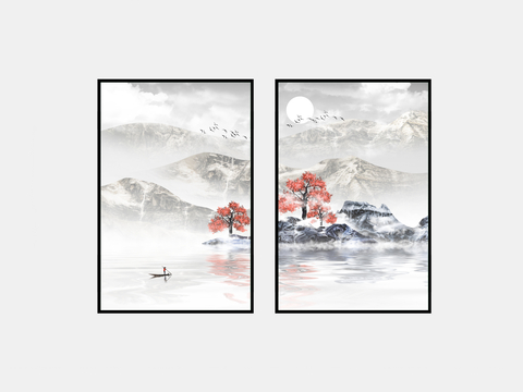 New Chinese Decorative Painting Landscape Painting Hanging Painting