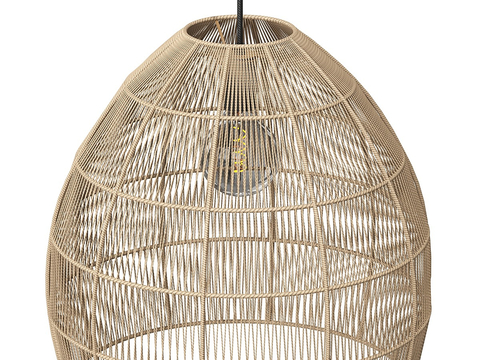 Quiet DiningRoom Chandelier Rattan Chandelier