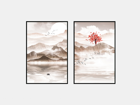 New Chinese Decorative Painting Landscape Painting Hanging Painting