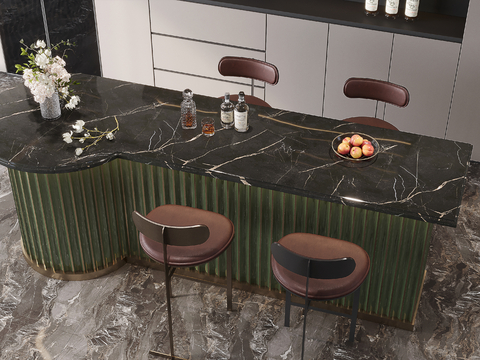 Affordable Luxury Style Bar Counter