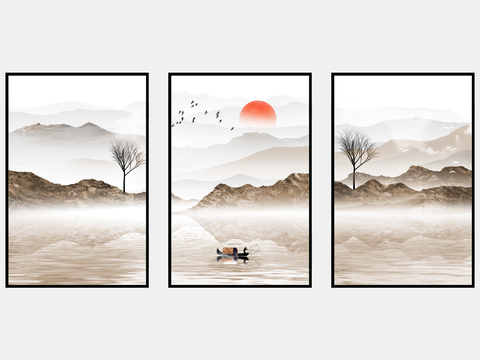 New Chinese Decorative Painting Landscape Painting Hanging Painting